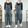 Женские летние повседневные джинсы на подтяжках больших размеров, мужские весенне-осенние джинсы со строчкой, летние брюки длиной до щиколотки, комбинезон женский