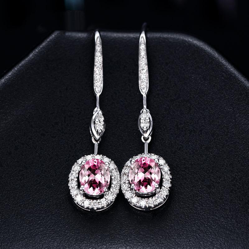 BELLA BOX Новые модные длинные серьги-подвески с имитацией темно-синего сапфира для подарка на День матери