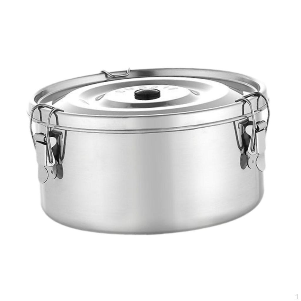 Fruit Lunch Box Food Storage Container Sturdy Space Saving Outdoor Picnic Round Bowl for Kids