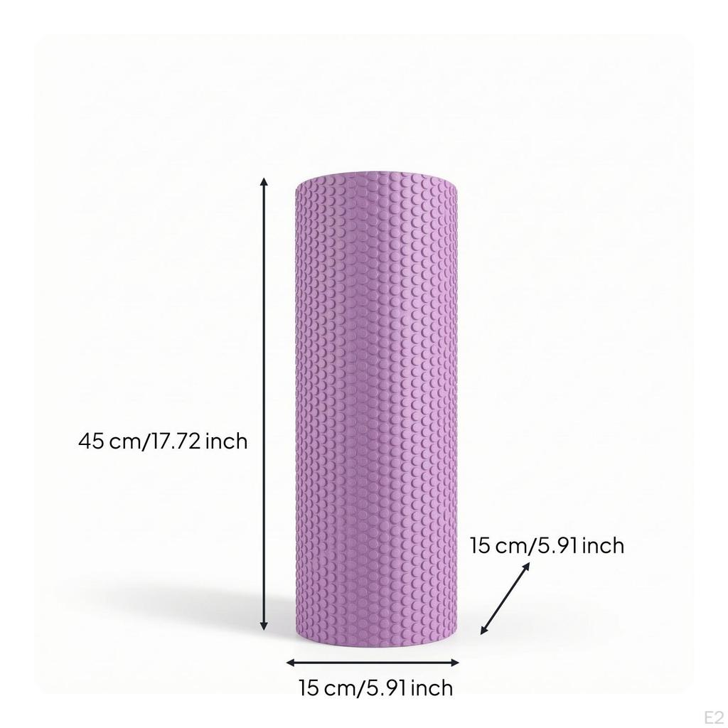 Solid Foam Roller Firm Deep Tissue Dense for Athletes, Yogis, Muscle Recovery, Home Workouts,