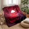 Nottingham Forest FC Custom Name Text Flannel Blanket Soccer Logo Personalized Fleece Throw Blanket Special Gift For Sofa Bedroom Home