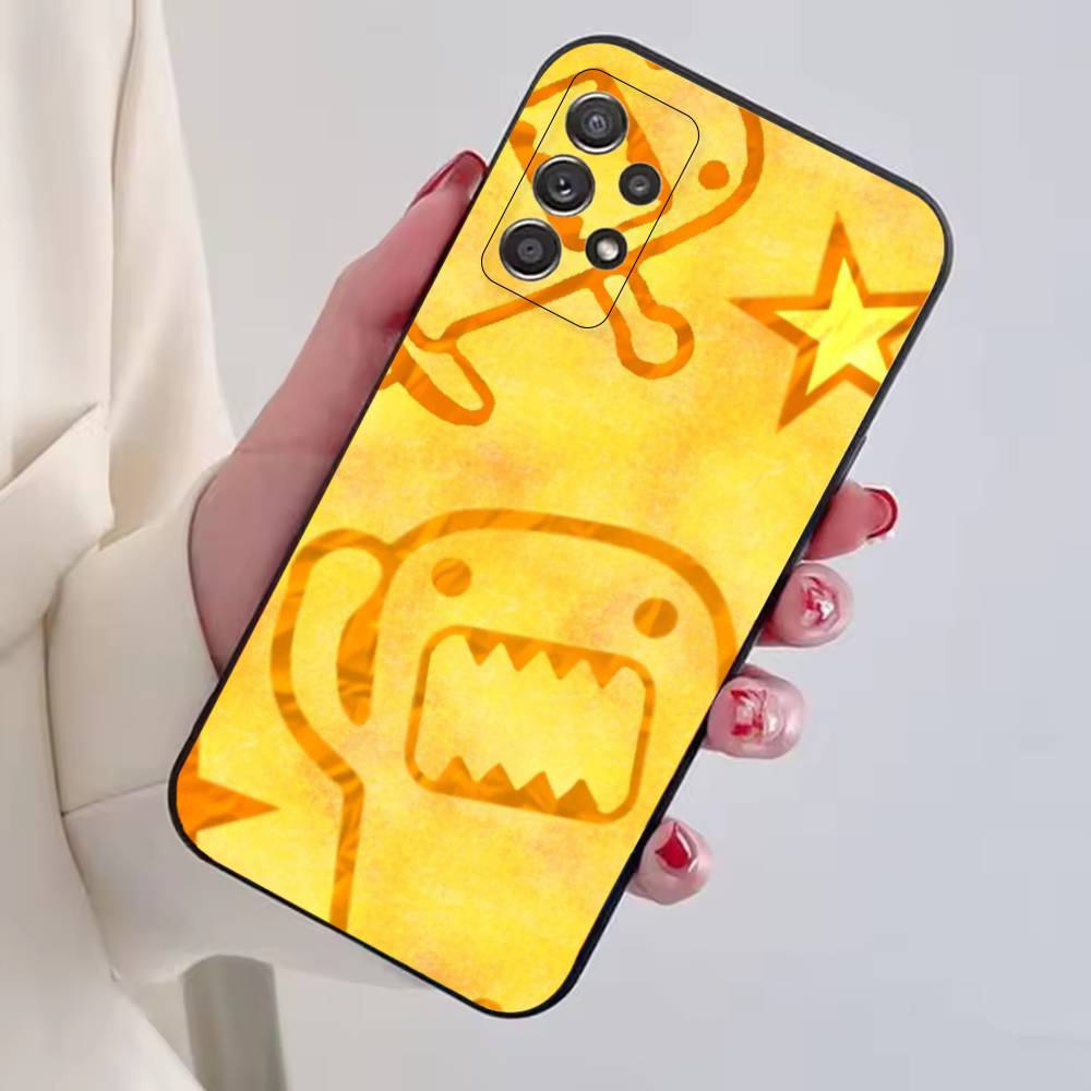 Милый Domo-kun Монстры Модный Чехол для Телефона Для Samsung S25,S24,S21,S22,S23,S30,Ultra,S20,Plus,Fe,Мягкий Силиконовый Черный Чехол