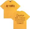 Rapper Mora Quierc Mil Vidas Contigo Letter Print Tee Shirt Harajuku Y2k Clothes Oversized T Shirt Unisex Women 100 Cotton Tshirt