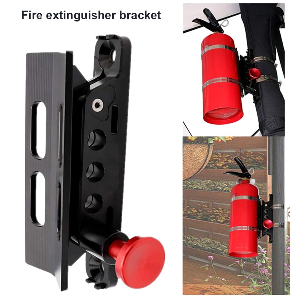 Car Motocycle Extinguisher Mount Bracket Adjustable Fit for Yamaha Polaris Kawasaki Can Am Fire Extinguisher Holder
