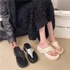 Internet Celebrities Step On Shit Slippers Women 2025 New Summer Wear Beach Flip-flops Casual Thick-soled Sandals Shoes Tide