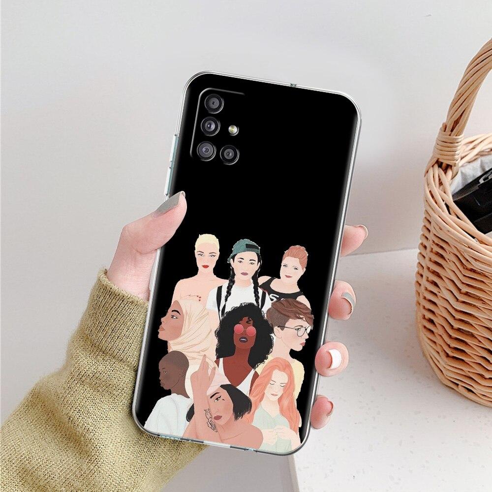 Чехол для телефона Feminist Feminism для Samsung Galaxy A51 A71 A21S A12 A11 A31 A41 A52 A32 5G A72 A01 A02S из силикона, прозрачный, мягкий