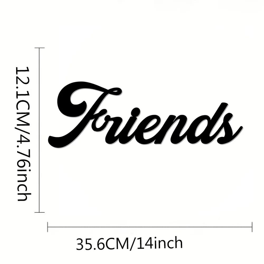 1 шт. Amis Love Wall Art - металлический настенный декор, силуэт из железа, домашний акцент и произведение искусства для стильных интерьеров