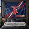 Custom Name Text Tapestry,Boston Red Sox Decorative Wall Hanging, Background Tapestry For Home Bedroom