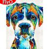 Алмазная картина, полная квадратная собака, Новое поступление, Алмазная вышивка, мозаика, рождественские украшения с животными, настенное искусство
