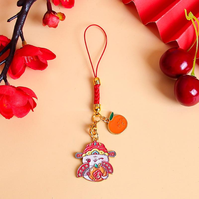 Милый мультфильм китайский Новый год зодиак змея брелок год змеи счастливый брелок подвески сумка подвеска украшение подарки
