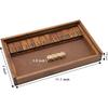 Juegoal Shut The Box Деревянная настольная игра в кости с 12 числами и крышкой для детей, взрослых, семей, 2 игрока и более