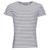 Mens Miles Striped Round Neck T-Shirt