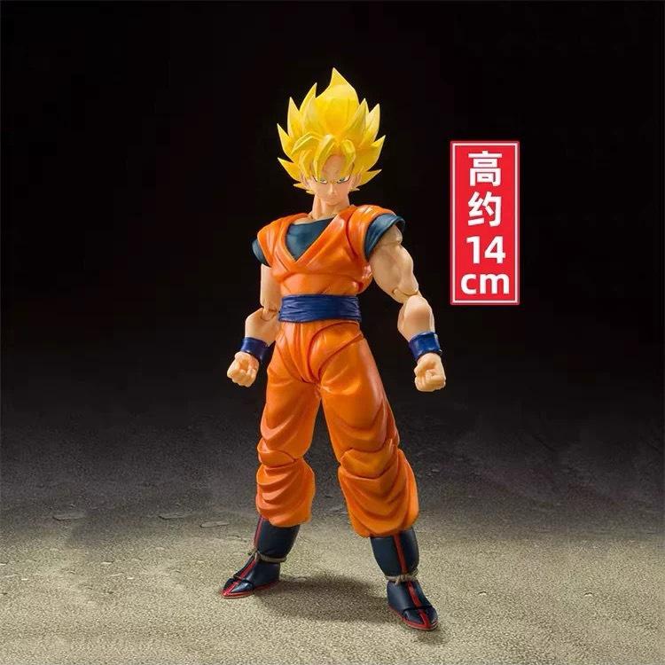 14CM Boxed Dragon Ball Z Super Figure Son Goku Action Figure DragonBall Migatte No Goku GBZ Collection Doll Birthday Gift
