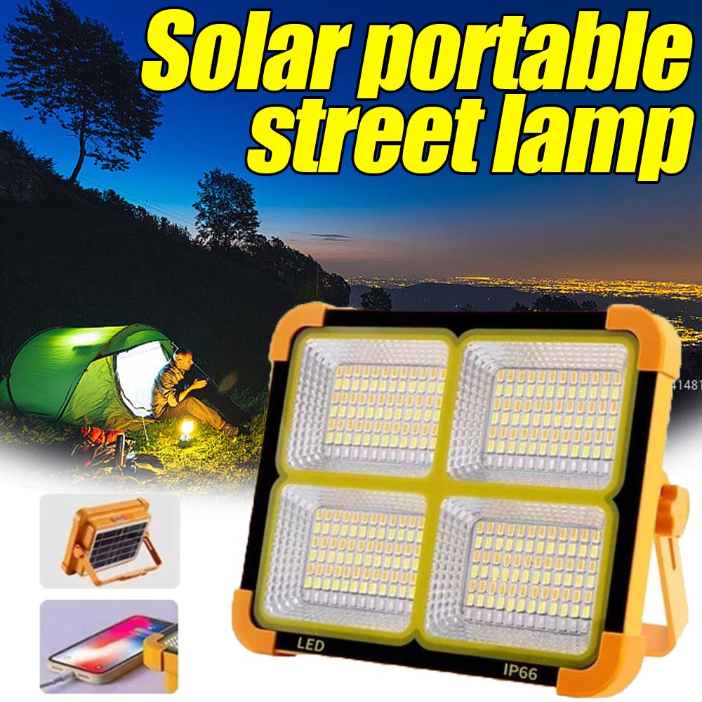 60W Solar Charging Camping Supplies Lamps Outdoor Sos Lantern Emergency Led Rechargeable Long Battery Life Lights Portable Lamp