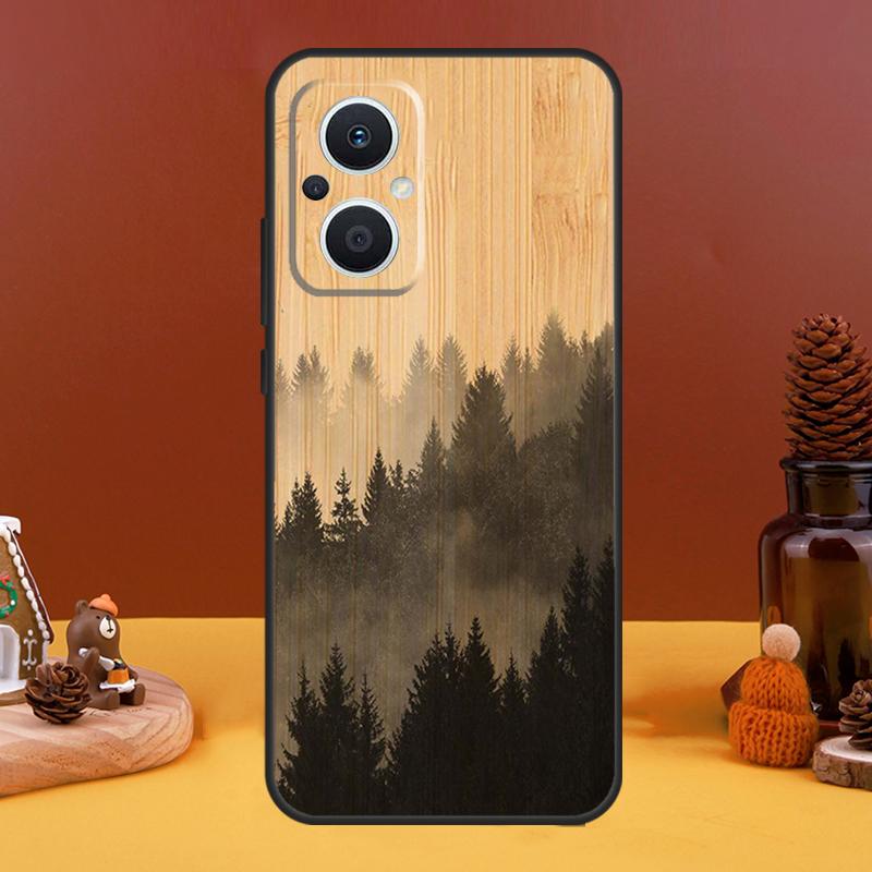 Дерево Цветок Бамбук Деревянный Чехол Для OPPO Reno 10 Pro 11 F 4 6 7 8 5 Lite 4Z 5Z 8T OPPO Find X6 Pro X5 X2 X3 Lite Чехол