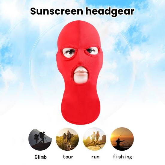 Унисекс полный шлем для верховой езды дышащий эластичный открытый рот показать глаза лицо капюшон взрослый косплей костюм