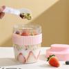 Breakfast Cup Oat Cup Nut Yogurt Salad Cup Container Set Sealed Portable Fitness School Lunch Box Food Storage Cup Bento Box New