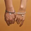1Pair Ins Couple Bracelets Creative Magnetic Matching Wristbands Star Pendant Charm Braid Rope Bangles Wrist Jewelry