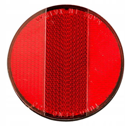 Red Rear Bicycle Reflector For Round Fender