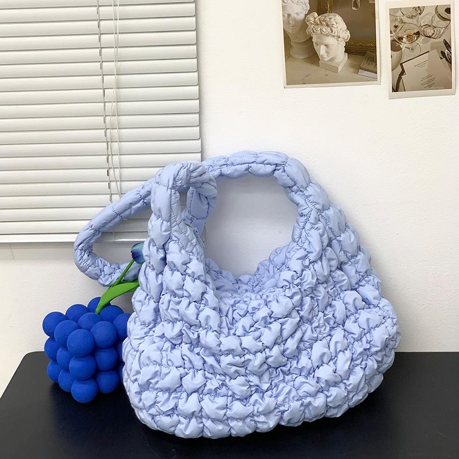 Сумка-тоут Clouds Pleated Crossbody женская, большая вместимость, легкая, сумка Diamond Dumpling, сумка Feather, стеганая сумка через плечо