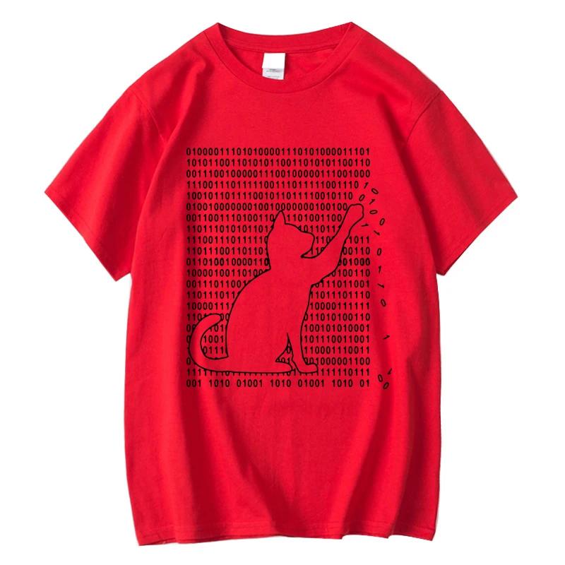 2026 Unisexs High Quality Tshirt 100 Cotton Funny Cool Cat Design Print Summer Loose Short Sleeve For Unisex Tshirt Male Tops Tees