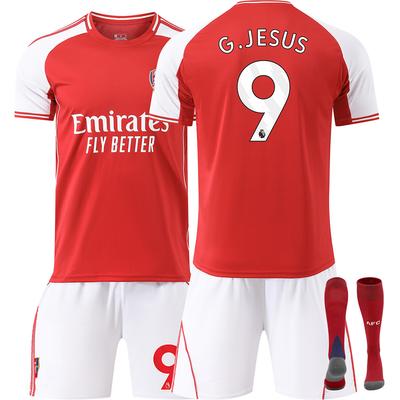 25-26 Домашняя футбольная форма Арсенала для детей и взрослых G.JESUS #9