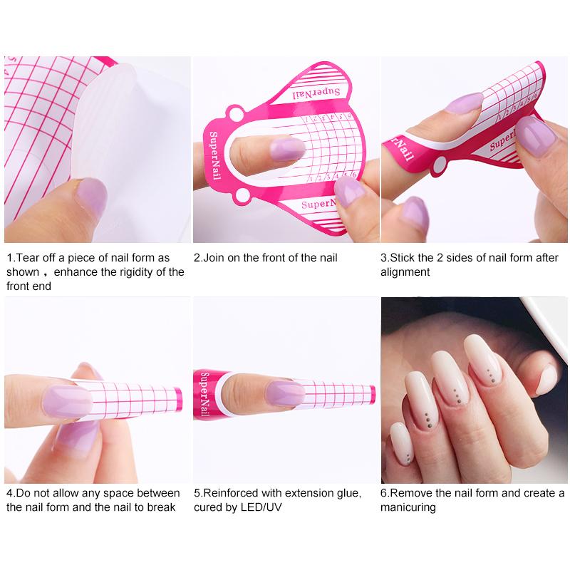 Французская форма ногтей, акриловый УФ-гель, форма для наращивания завитков, гель-наклейка для ногтей, художественная направляющая, форма для маникюра, трафарет, акриловые инструменты