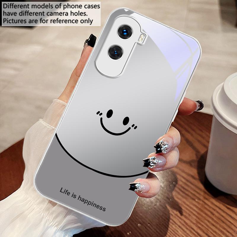 Жизнь - это быть счастливым Для Honor 30 50 50SE 70 Pro 90 200 200Pro Magic 4 5 7 Lite X9c Smart X50i Plus X9 X30 Стеклянный чехол для телефона