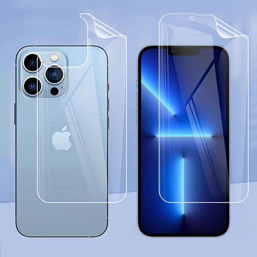 Для iPhone Air 13 12 14 15 16 17 Pro Max 13 12 11 Mini X XS Max XR 8 7 SE 2020 Наклейка на кнопку Прозрачная Гидрогелевая ТПУ Пленка Защитное стекло для экрана Рамочная пленка