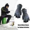 Зимние термоперчатки для мужчин и женщин, водонепроницаемые ветрозащитные перчатки для сенсорных экранов, теплые флисовые перчатки