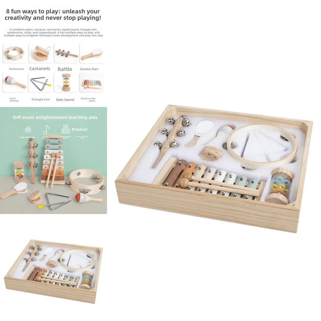 Деревянный глокеншпиль маракасы треугольник музыкальное просвещение детская головоломка игрушка для деревянной рамы и развития навыков работы руками