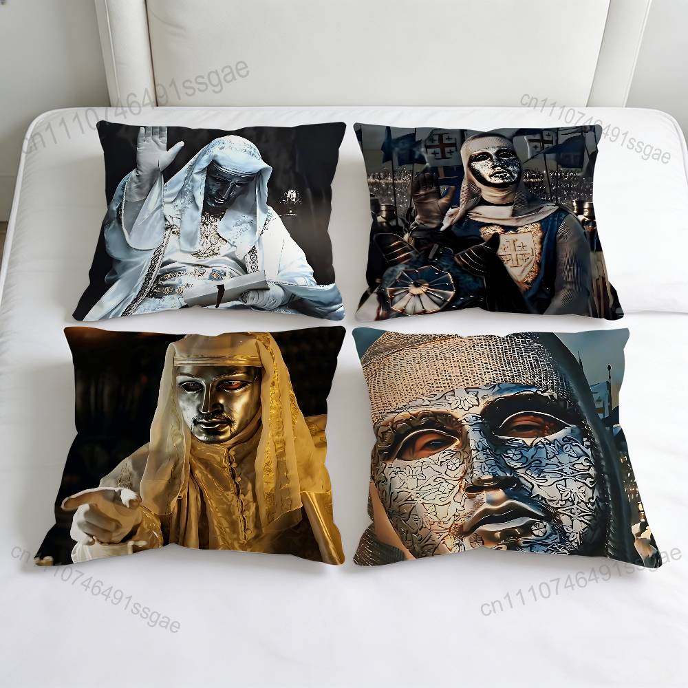 Cool Baldwin IV of Jerusalem Decorative Square Pillow Cover Modern Cushion Case for Living Room Bedroom