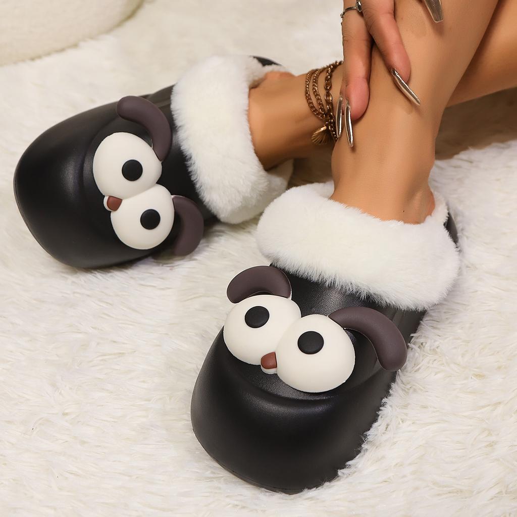 Fashion 2024 Autumn and Winter New Trendy Women's Warm and Comfortable Home Non-slip Slippers Designer Plush Warm Women's Slippers