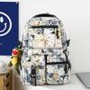Graffiti Schoolbags for Men and Women Junior High School Students New Large Capacity High School Students College Students Backpack Men's Backpack