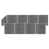 WPC Fence Set - VIDAXL - 1484x186 Cm - Grey - Durable - Easy To Assemble