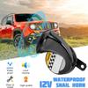 Snail Horn For Car 115DB Waterproof Snail Horn For Motorcycle Multipurpose Fashionable Air Horn Energy Saving Horn For Scooters