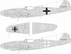 eduard Маскировочные наклейки для покраски опознавательных знаков Messerschmitt Наклейки для маскировки пластиковой модели EDULX011 1/24 Bf109G-5/6 (для Airfix) (Самолет)