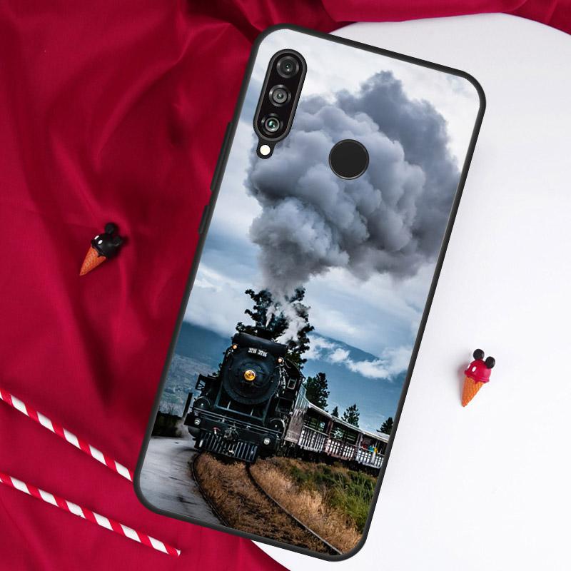 Классический паровоз Железная дорога Для Huawei Nova Y90 Y70 Y60 Y72 Y73 Y61 Y91 7i 8i 11i 12i 12s 9 10 SE P20 P30 P40 Lite Чехол