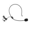 Vbestlife Head-Mounted Microphone, Mini 3.5mm Wired Condenser Microphone with Unidirectional Microphone Core for Voice Amplifier Speakers, Stage Perfo