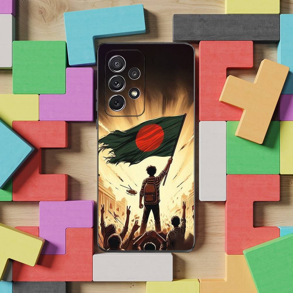 Hot B-Bangladesh Flag For Samsung S9,S10,S20,S10,S21,S25,S24,S23,Ultra,FE,Plus,Lite,Soft Silicone Black Case