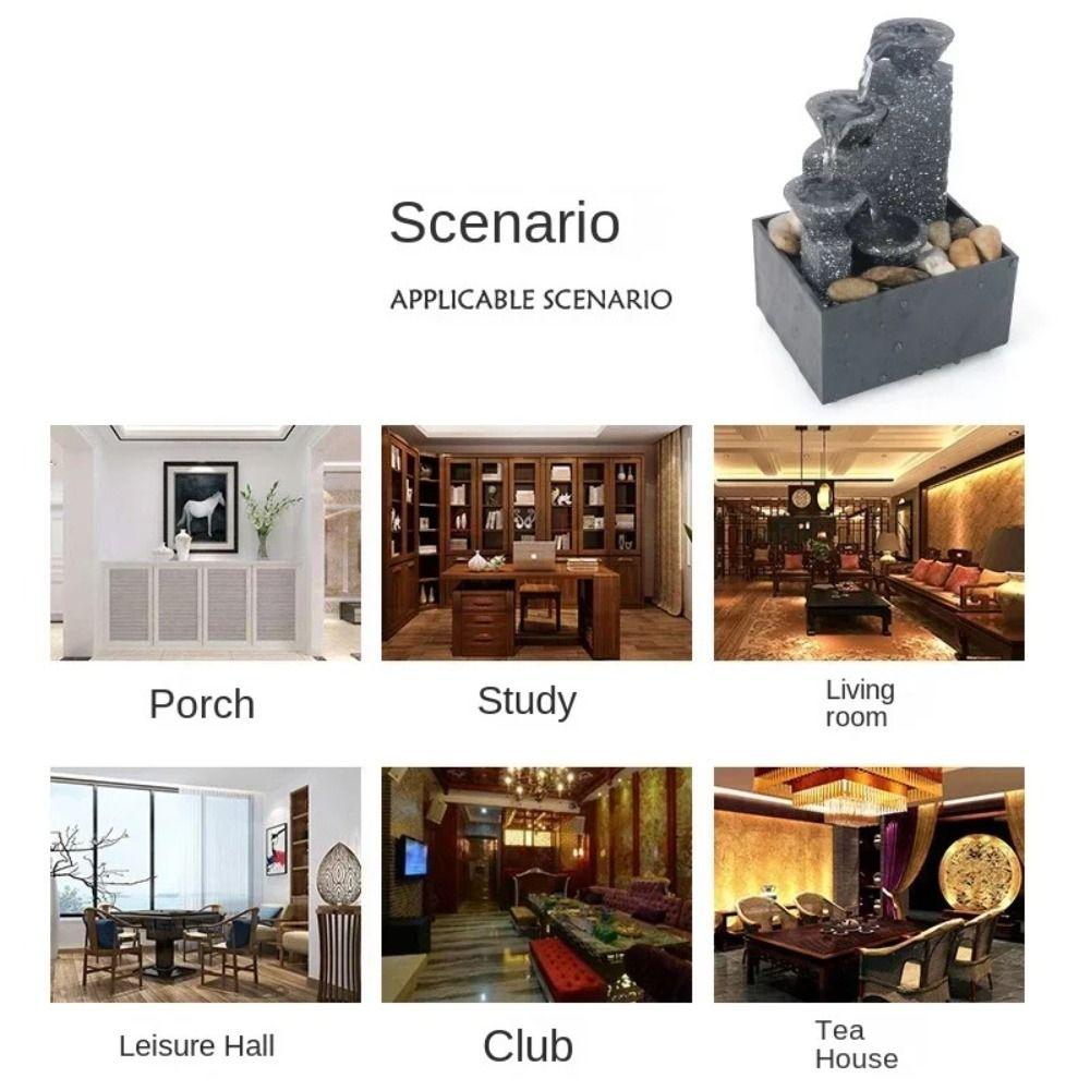 Изысканный настольный водопад пластиковый мини-фонтан настольный фонтан гостиная