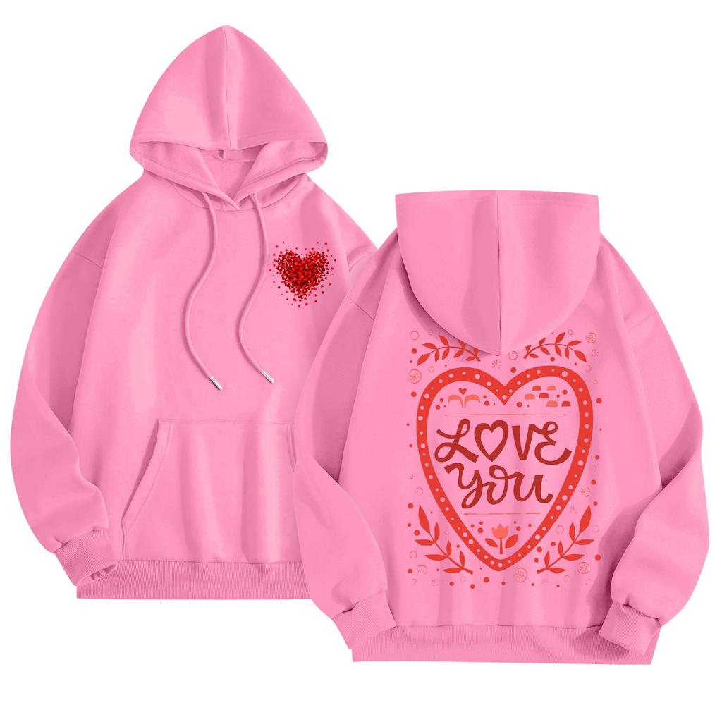 Женская толстовка с капюшоном и круглым вырезом, длинными рукавами и цветочным принтом