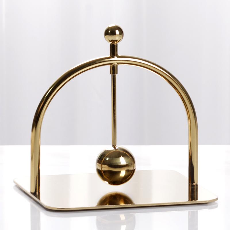 Modern Light Luxury Hotel Exhibition Hall Desktop Metal Fixed-point Paper Towel Holder Ornaments Creative Soft Decoration Home Crafts Ornaments