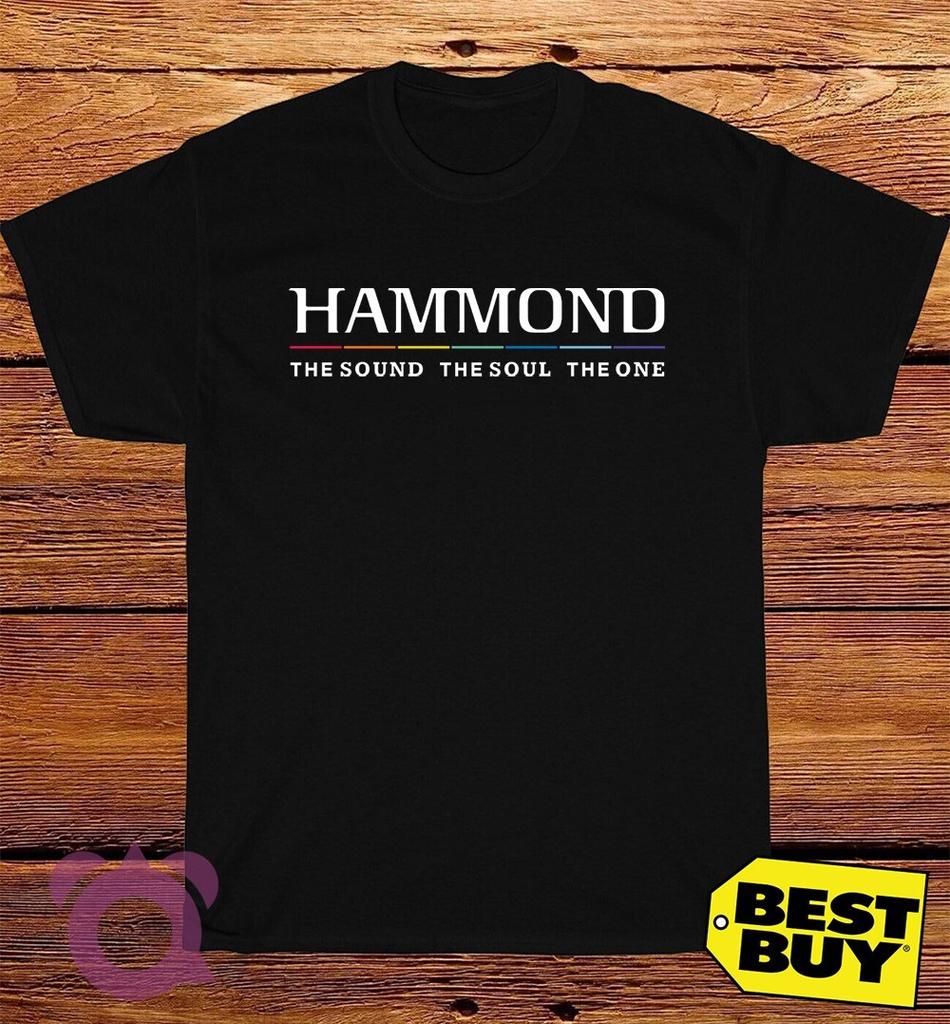 New Tshirt Hammond Organ Logo American Funny T-Shirt Made In USA Size S to 5XL