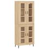 Высокий комод Sonoma Oak 69,5 x 34 x 180 см ДСП