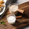 Wood Handle Glass Espresso Measuring Cup Mini Glass Milk Jug Cup Coffee Shop Supplies Transparent Kitchen Measure Mug Coffeeware