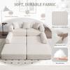 Cozy Family Sofa with Storage & Modular Function – Vacuum-Packed for Effortless Assembly, Freely Combinable Modules and Pet-Friendly. Beige