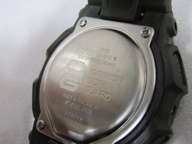 CASIO 20 ATM water resin world LED average monthly item G-SHOCK GD-010-3JF, resistance, band, time, backlight, deviation ±15 seconds. 140480
