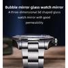 ADDIESDIVE Горячая Распродажа GMT Кварцевые Часы Нержавеющая Сталь Пузырчатое Стекло BGW9 Супер Люминесцентные Мужские Часы AD2035 НОВЫЕ Водонепроницаемые