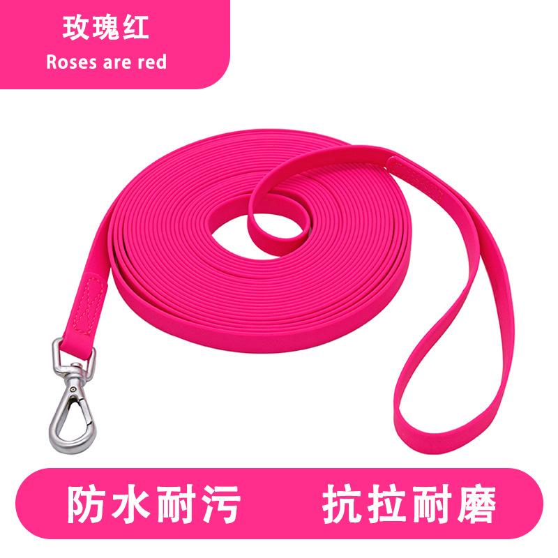 Hot-selling pet products training dog leash does not restrain the hand dog chain pvc easy to clean extended leash dog leash